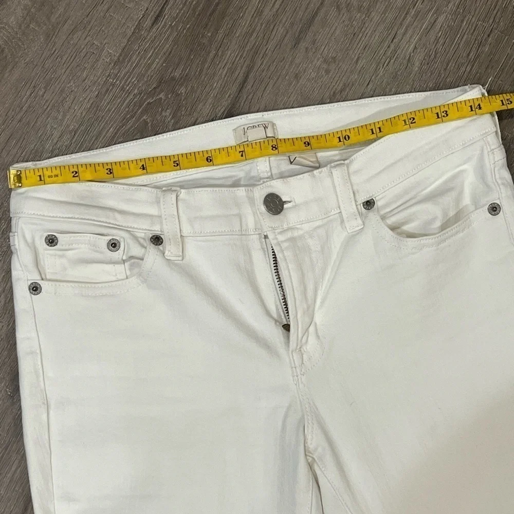 EUC Women’s J. Crew US 26/28 Stretch Classic Staple White Jeans Pants Denim
